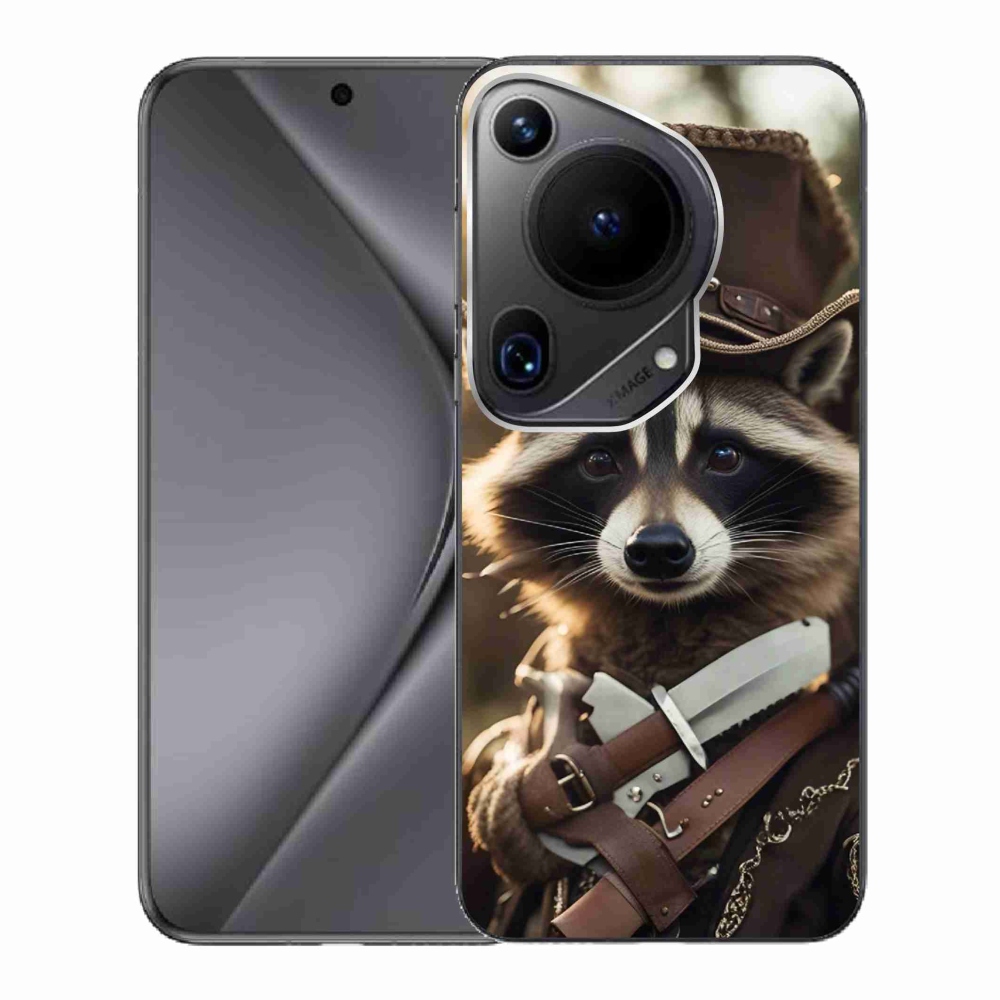 Gelový kryt mmCase na Huawei Pura 70 Ultra - mýval v uniformě