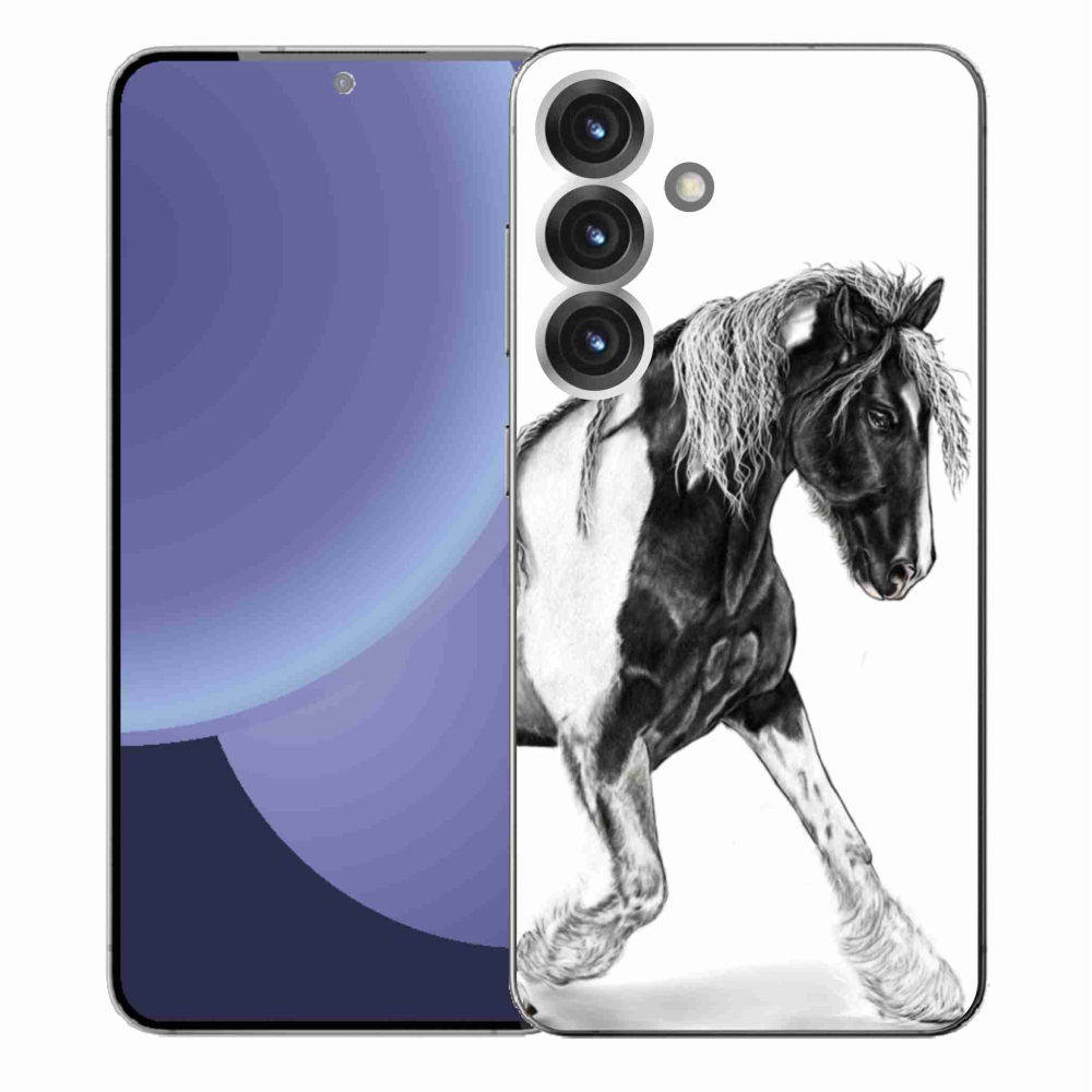 Gelový kryt mmCase na Samsung Galaxy S25+ - kůň