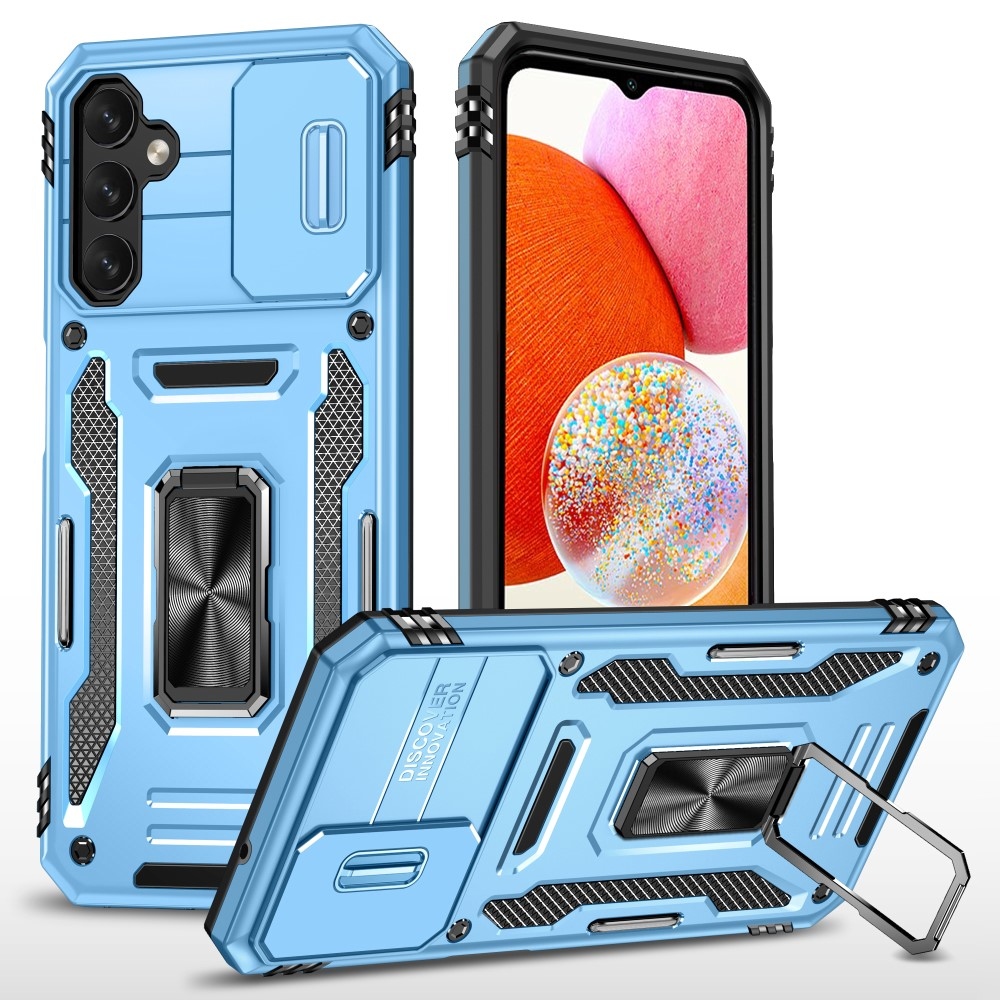 Lens odolný hybridní kryt pro Samsung Galaxy A15 4G/5G - světlemodrý