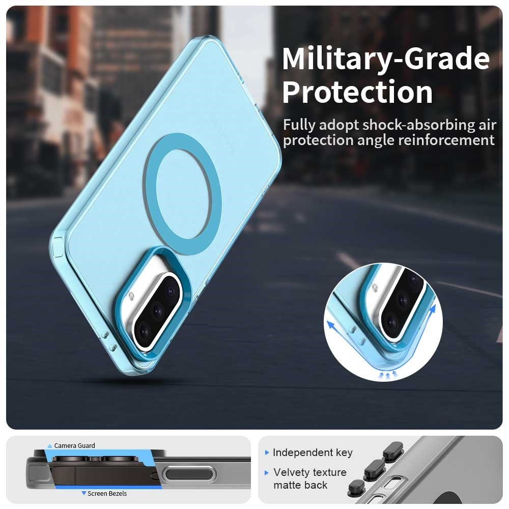 Candy gelový obal MagSafe pro Samsung Galaxy A36 5G/A56 5G - modrý