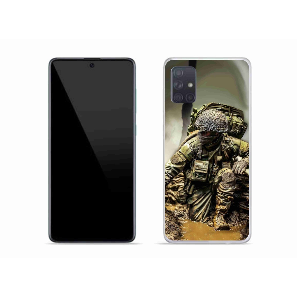 Gelový kryt mmCase na Samsung Galaxy A51 - voják