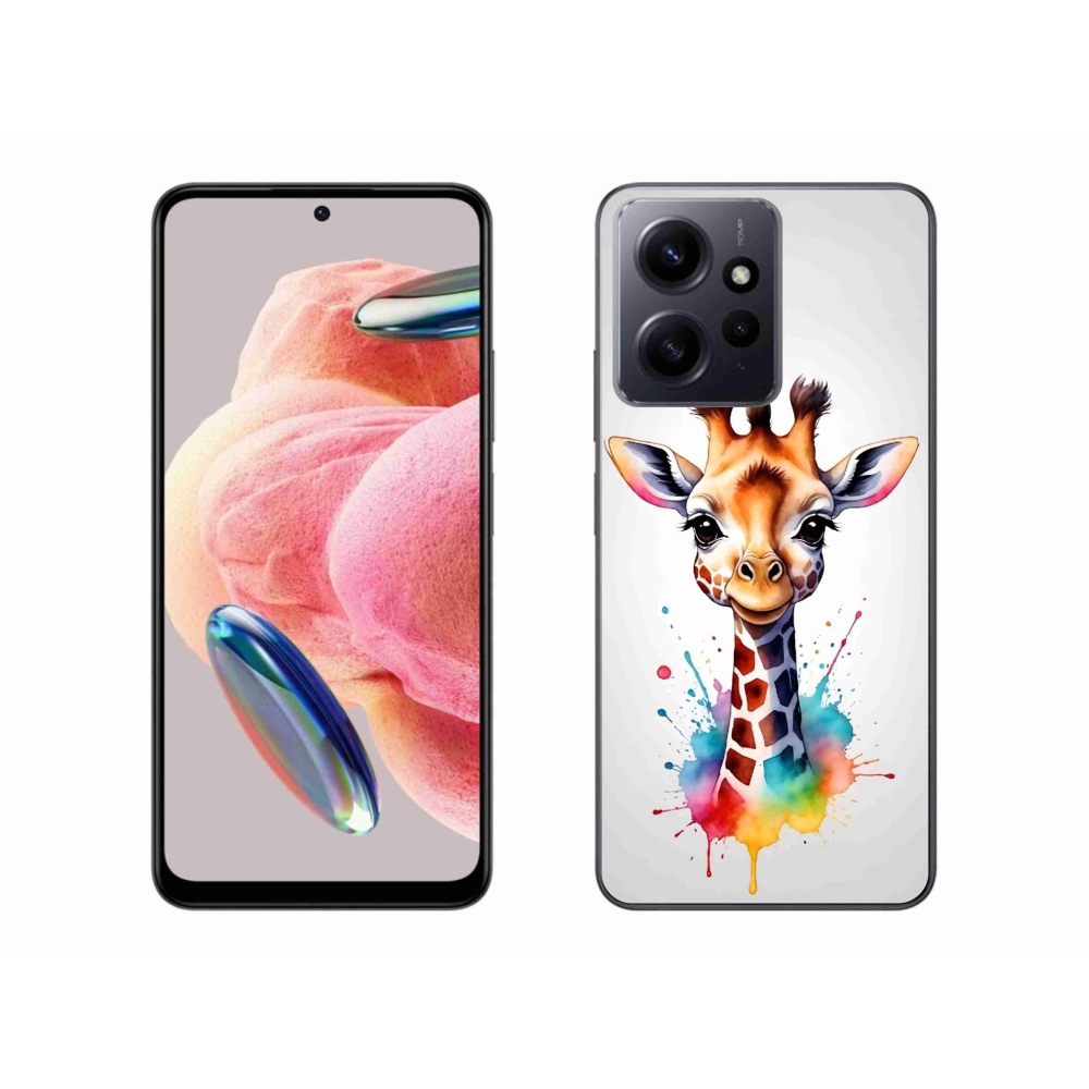 Gelový kryt mmCase na Xiaomi Redmi Note 12 4G - žirafa 1