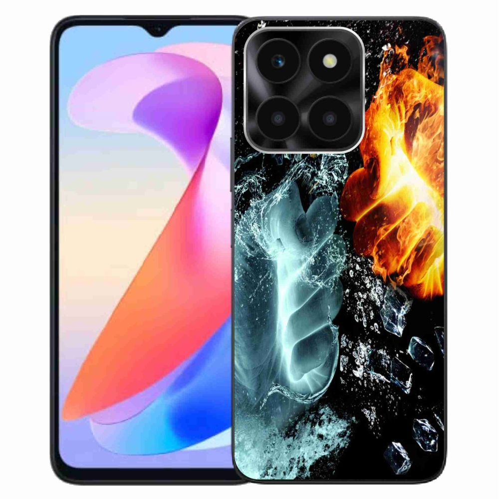 Gelový kryt mmCase na Honor X6a - voda a oheň