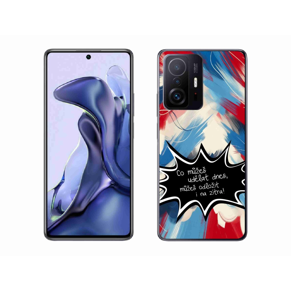 Gelový kryt mmCase na Xiaomi 11T Pro - vtipný text 9 černé pozadí