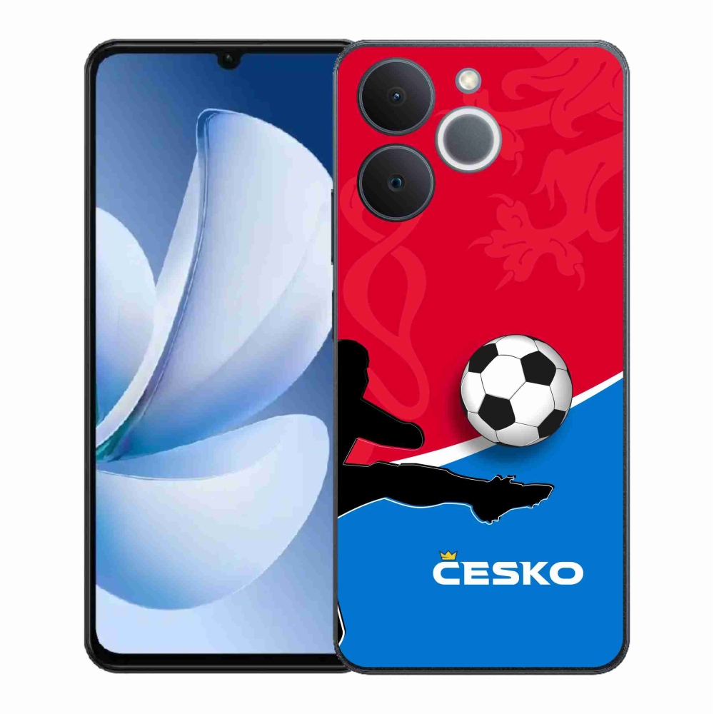 Gelový kryt mmCase na Realme Note 70T - fotbal Česko 2