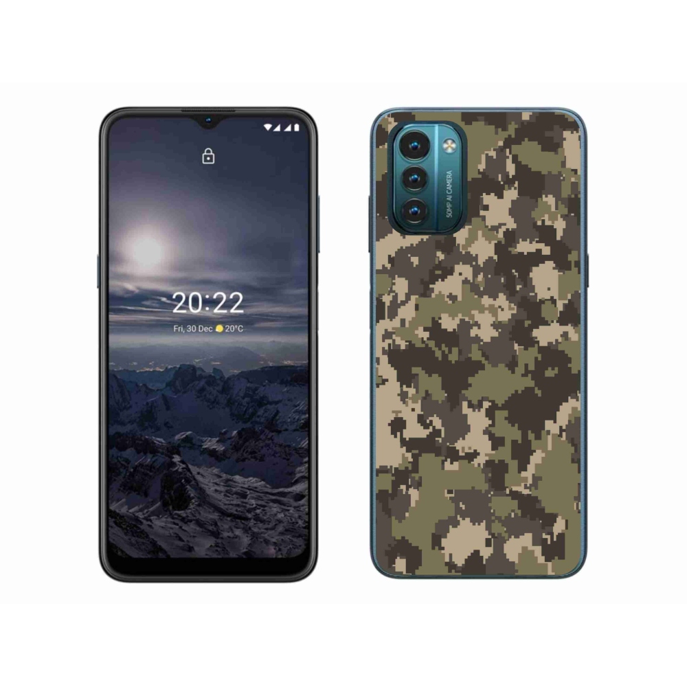 Gelový kryt mmCase na Nokia G11/G21 - maskáčový vzor 12