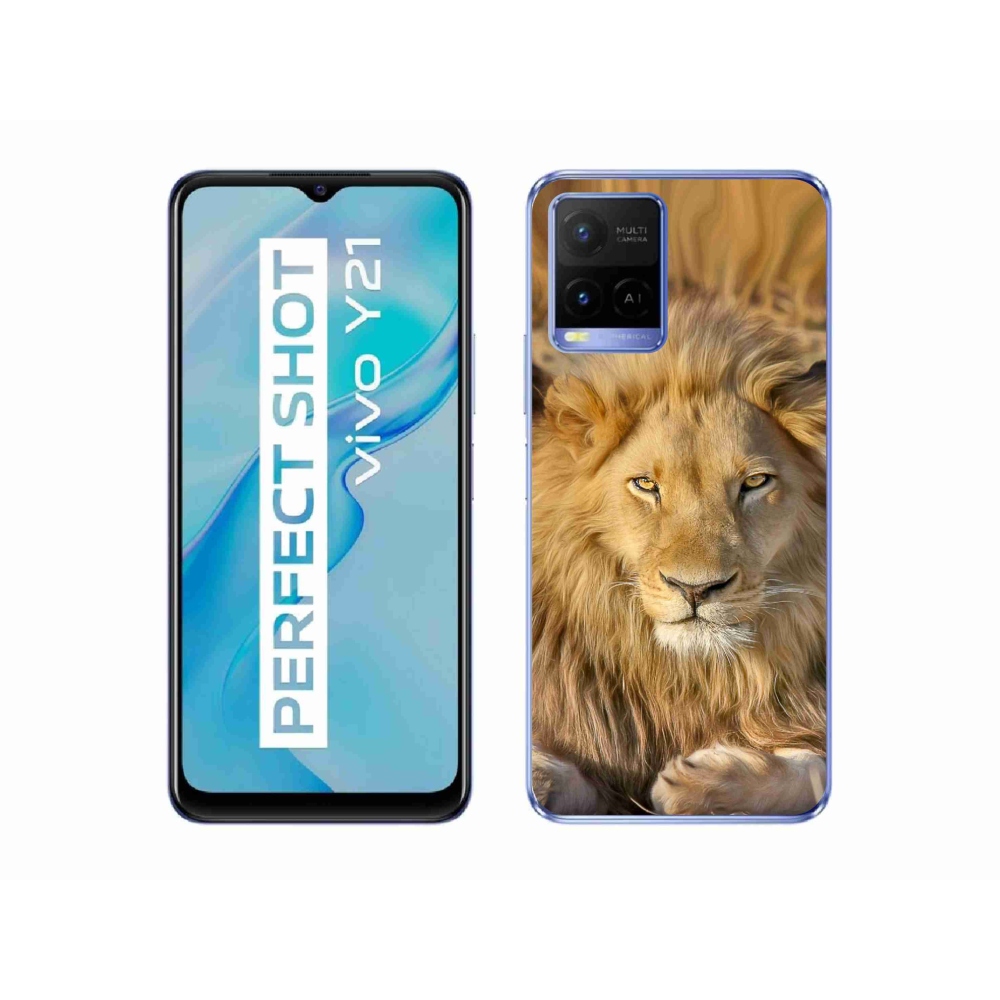 Gelový kryt mmCase na Vivo Y21/Y21s/Y33s - lev 2