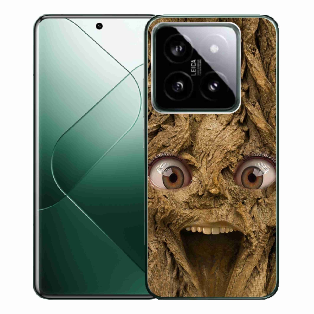 Gelový kryt mmCase na Xiaomi 14 Pro - veselý strom s očima