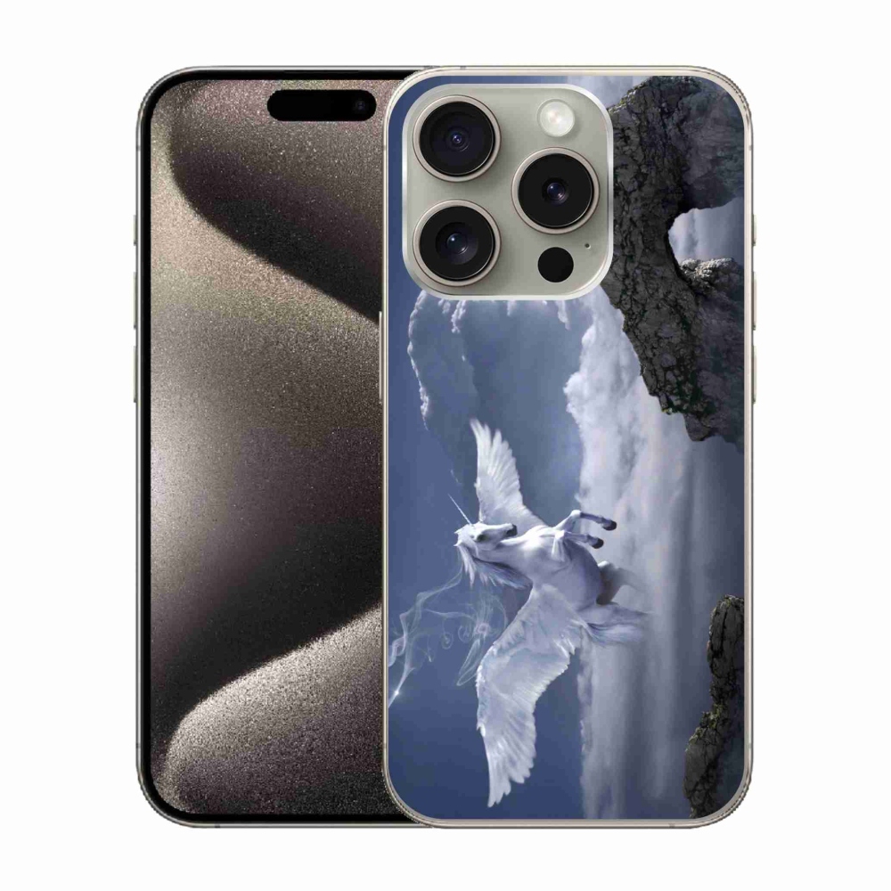 Gelový kryt mmCase na iPhone 15 Pro - pegas