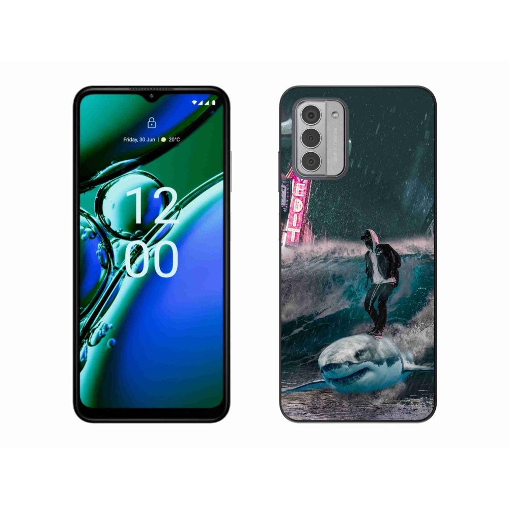 Gelový kryt mmCase na Nokia G42 - žralok