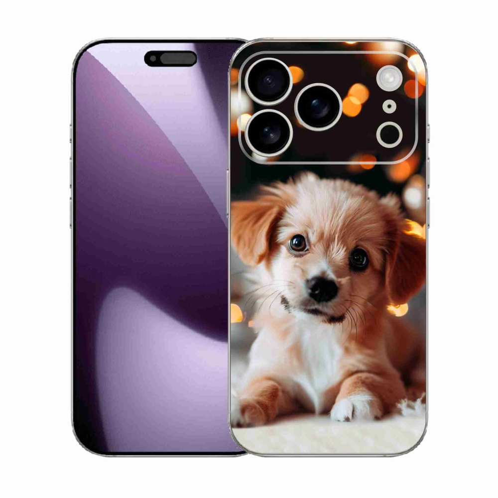 Gelový kryt mmCase na iPhone 17 Pro - štěňátko
