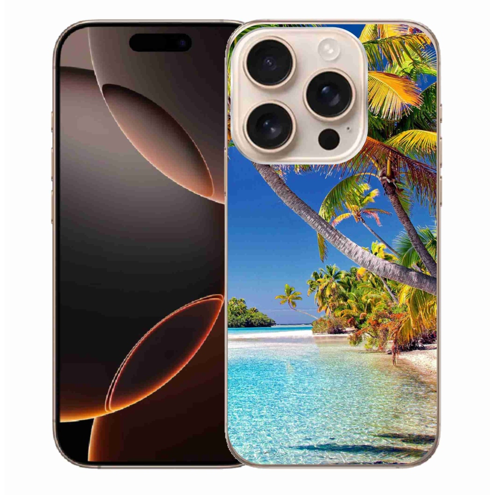 Gelový obal mmCase na iPhone 16 Pro Max - mořská pláž