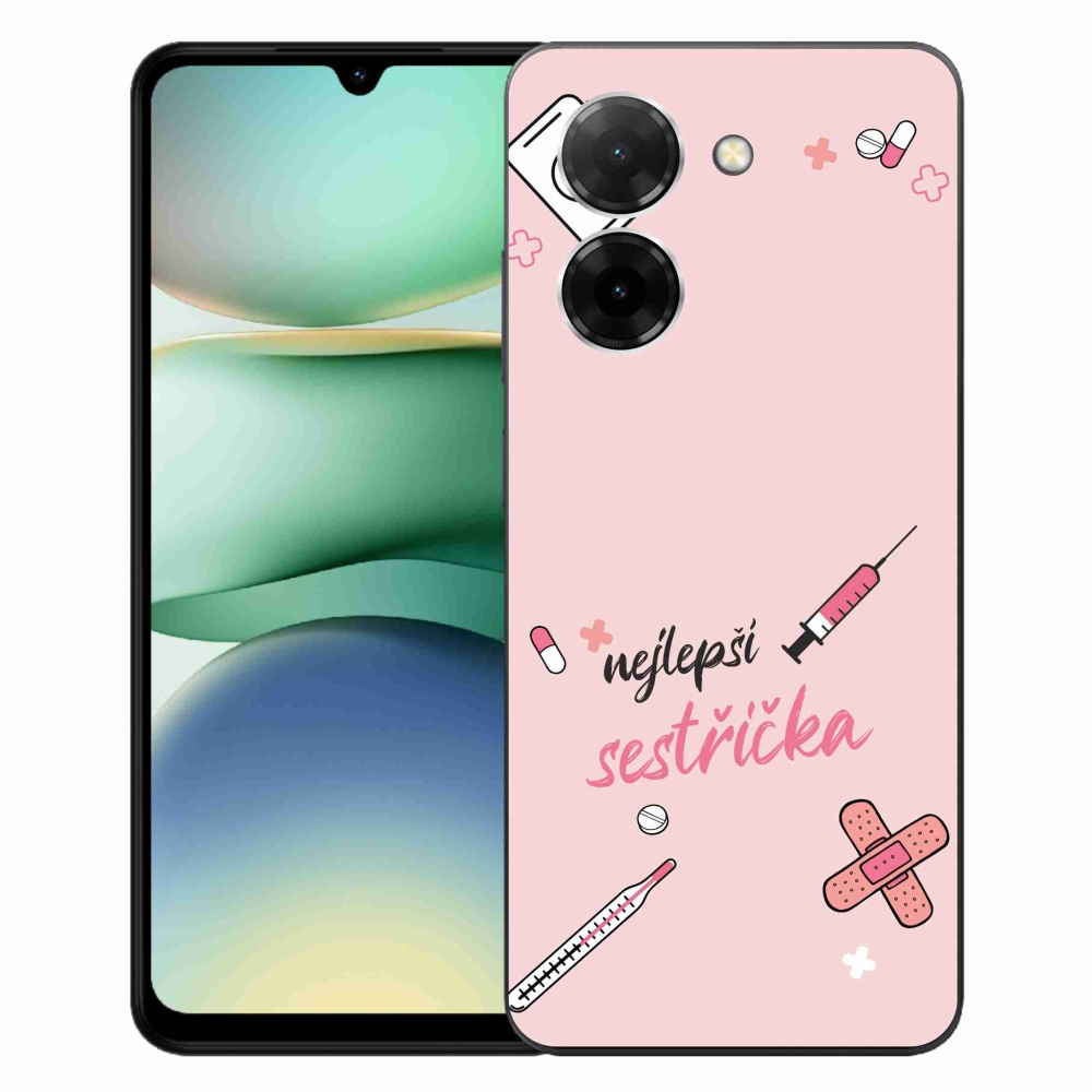 Gelový kryt mmCase na Xiaomi Redmi A5 (173.45x79.35x8.45mm) - nejlepší sestřička růžové pozadí