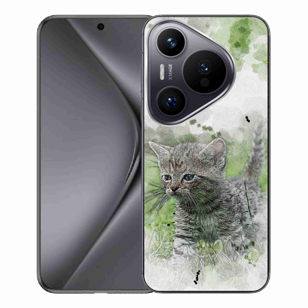 Gelový kryt mmCase na Huawei Pura 70 Pro - roztomilé kotě 1