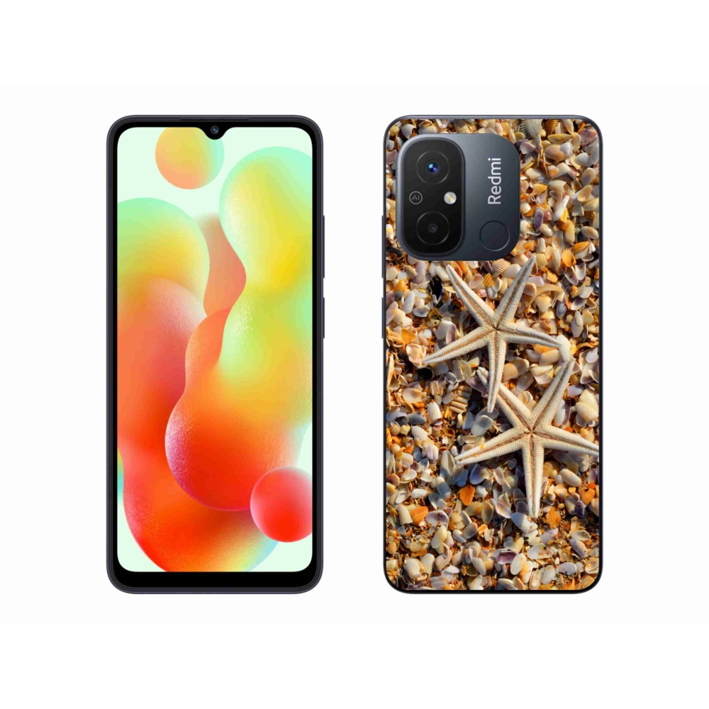 Gelový kryt mmCase na Xiaomi Redmi 12C - mořské hvězdice