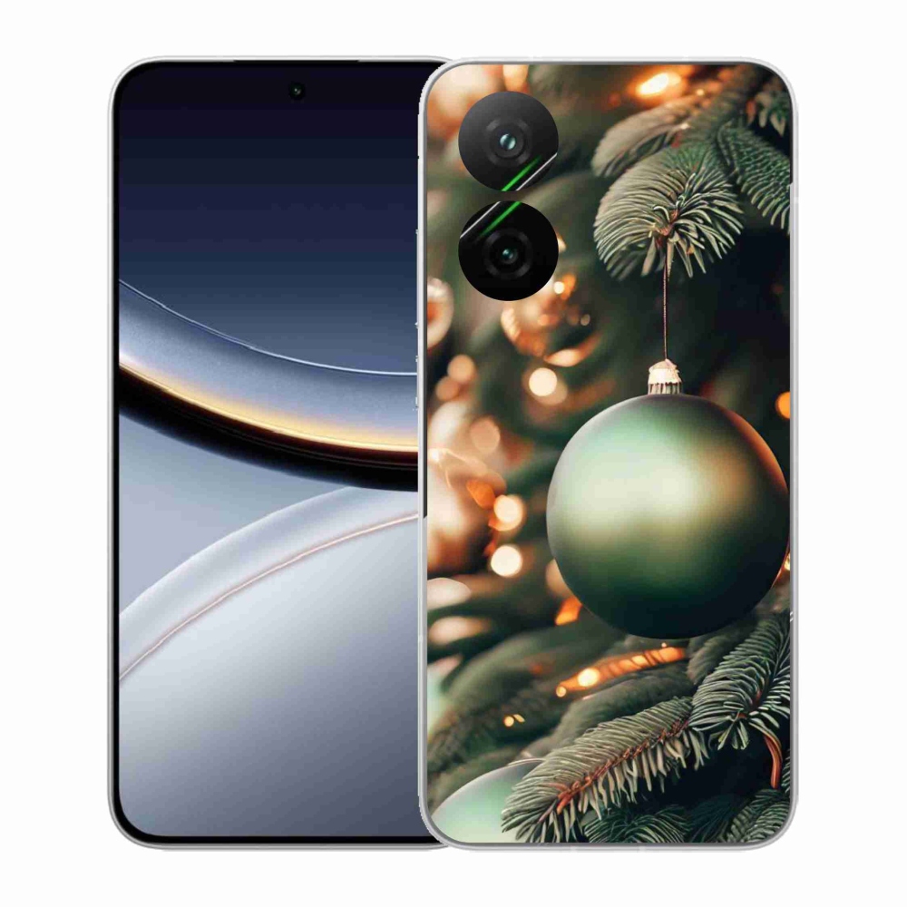 Gelový kryt mmCase na Xiaomi Poco F7 5G - vánoční ozdoby 1