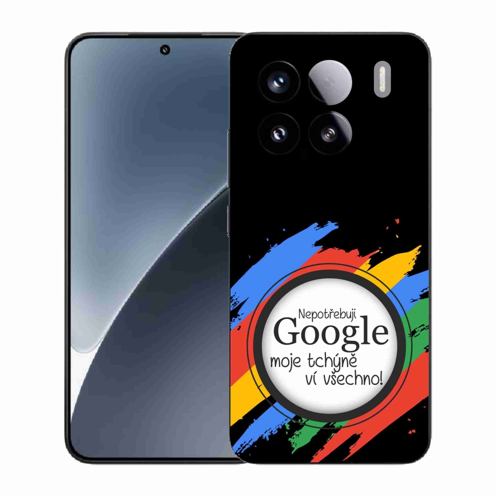 Gelový kryt mmCase na Xiaomi 15 - tchýně ví všechno černé pozadí