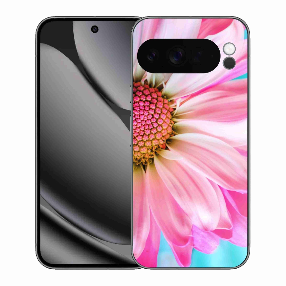 Gelový kryt mmCase na Google Pixel 10 Pro XL - růžová květina