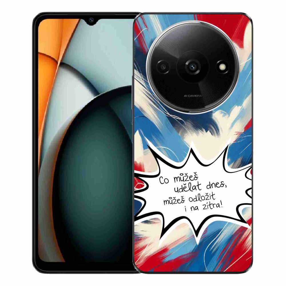Gelový kryt mmCase na Xiaomi Redmi A3  - vtipný text 9 bílé pozadí