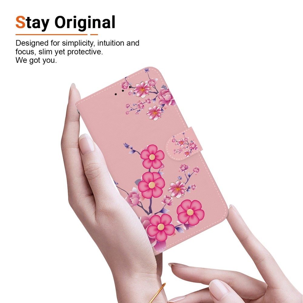 Printern knížkové pouzdro na Xiaomi Redmi Note 14 5G - sakura