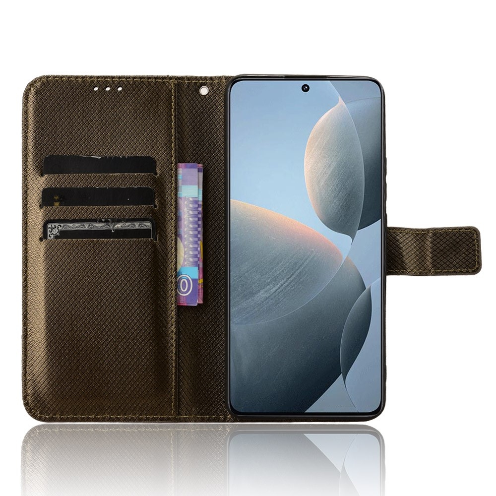Wrist knížkové pouzdro na Xiaomi Poco X6 Pro 5G - hnědé