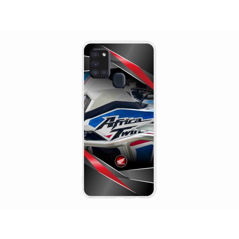 Gelový kryt mmCase na Samsung Galaxy A21s - motorka honda