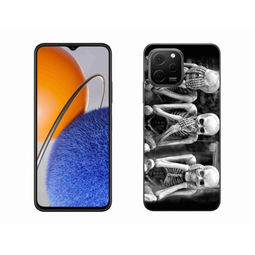 Gelový kryt mmCase na Huawei Nova Y61 - kostlivci