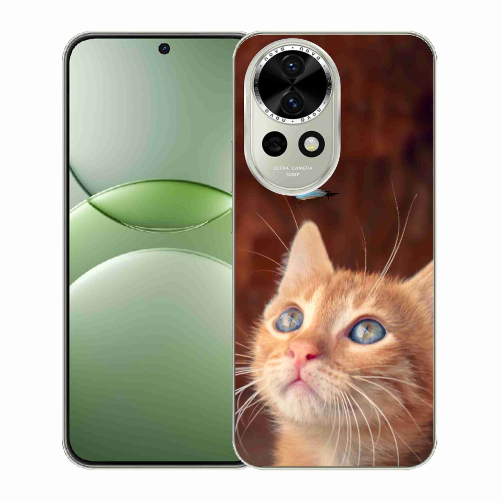 Gelový kryt mmCase na Huawei Nova 13 5G - motýl a kotě