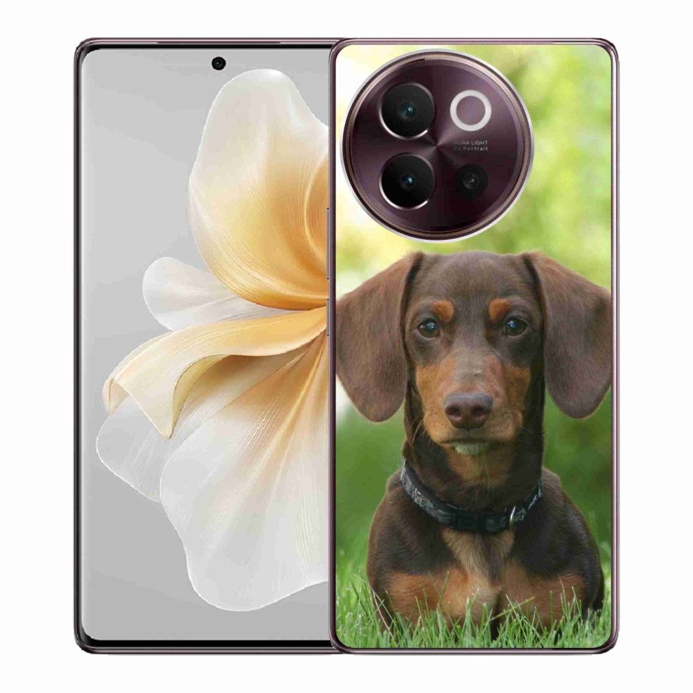 Gelový obal mmCase na Vivo V40 Lite 5G - hnědý jezevčík