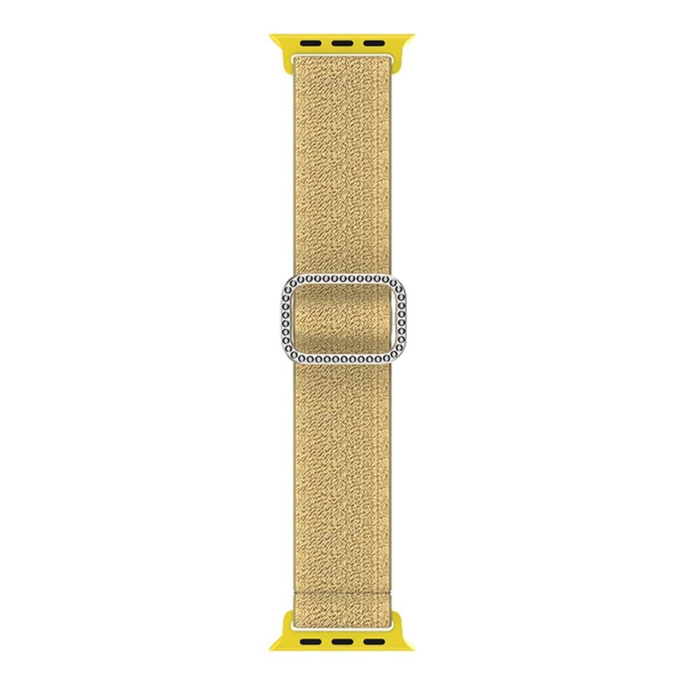 Decor nylonový řemínek na Apple Watch Ultra/Ultra 2 49mm/SE/SE 2022/2023 44mm/9/8/7 45mm/6/5/4 44mm/3/2/1 42 mm - zlatý