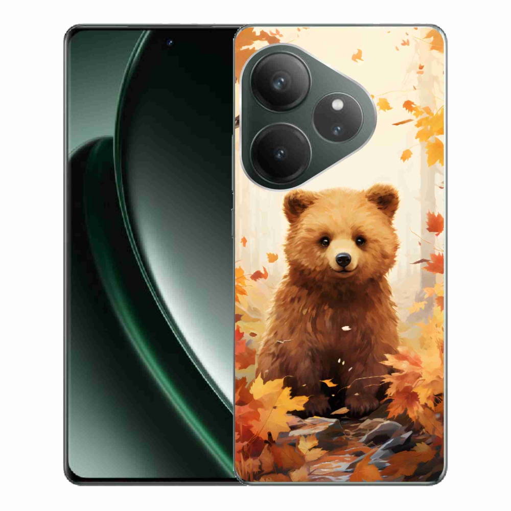 Gelový kryt mmCase na Realme GT 6 5G/GT 6T 5G - medvěd v lese