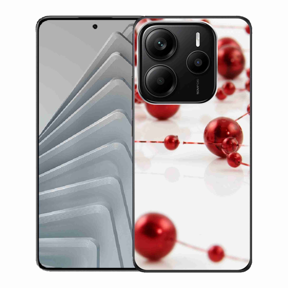 Gelový kryt mmCase na Xiaomi Redmi Note 14 5G - vánoční řetěz