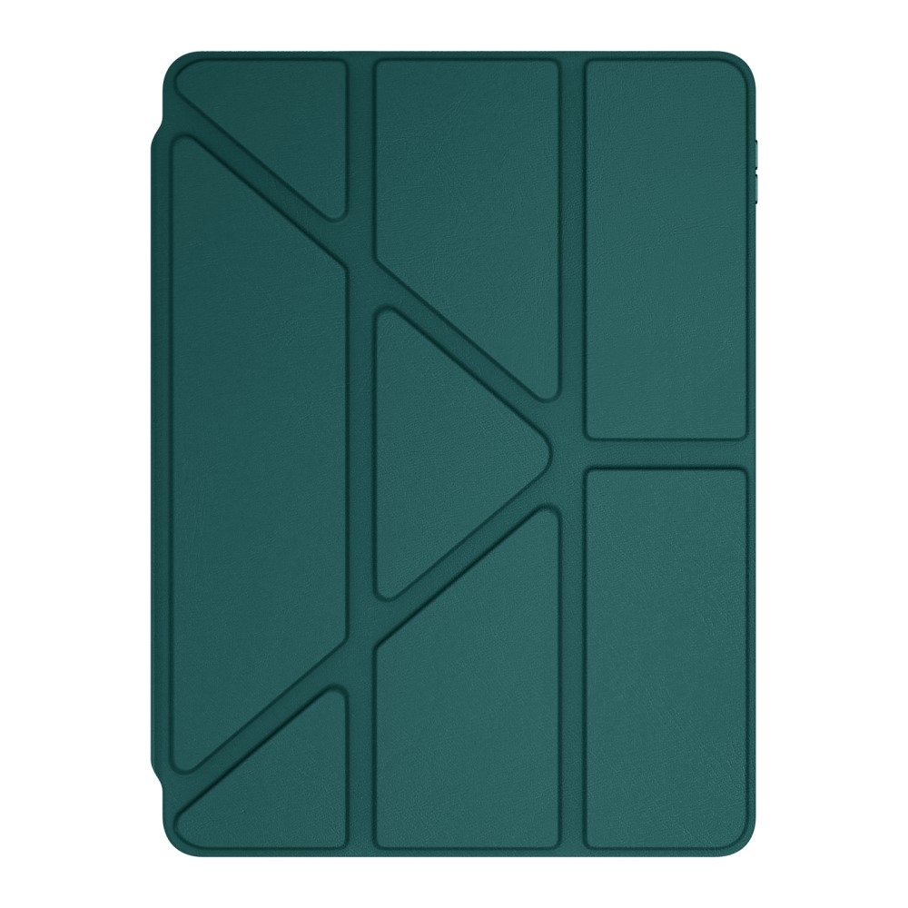Origami chytré polohovací pouzdro na tablet Xiaomi Pad 7/7 Pro - tmavězelené