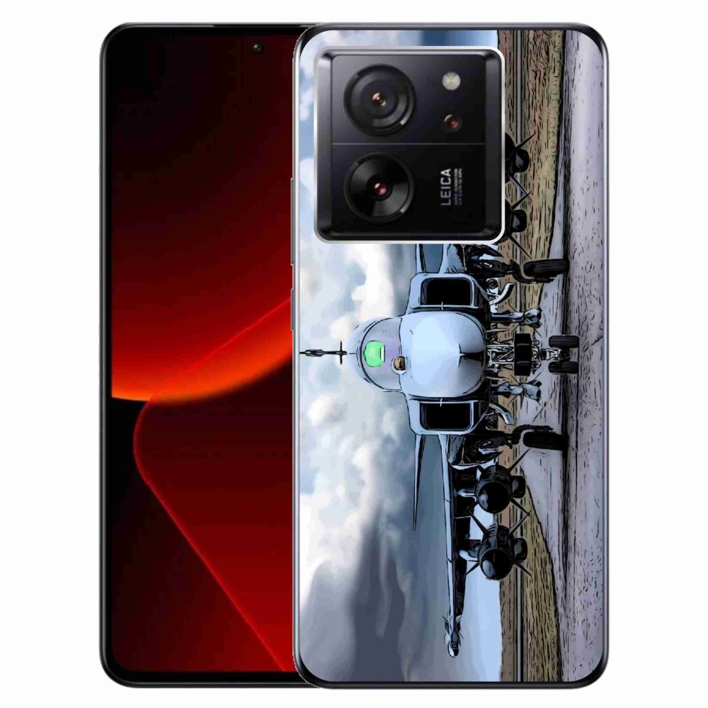 Gelový kryt mmCase na Xiaomi 13T/13T Pro - vojenské letadlo