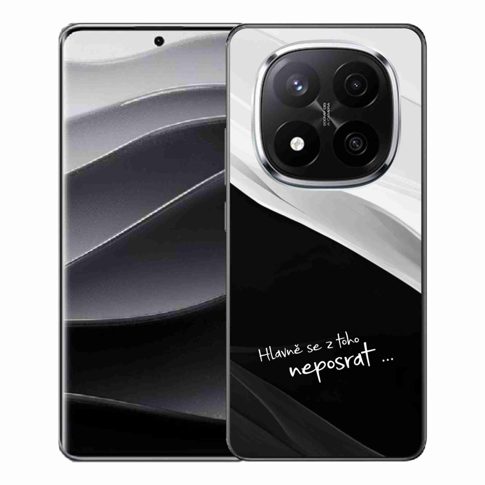 Gelový kryt mmCase na Xiaomi Redmi Note 14 Pro+ 5G - vtipný text 13 černobílé pozadí