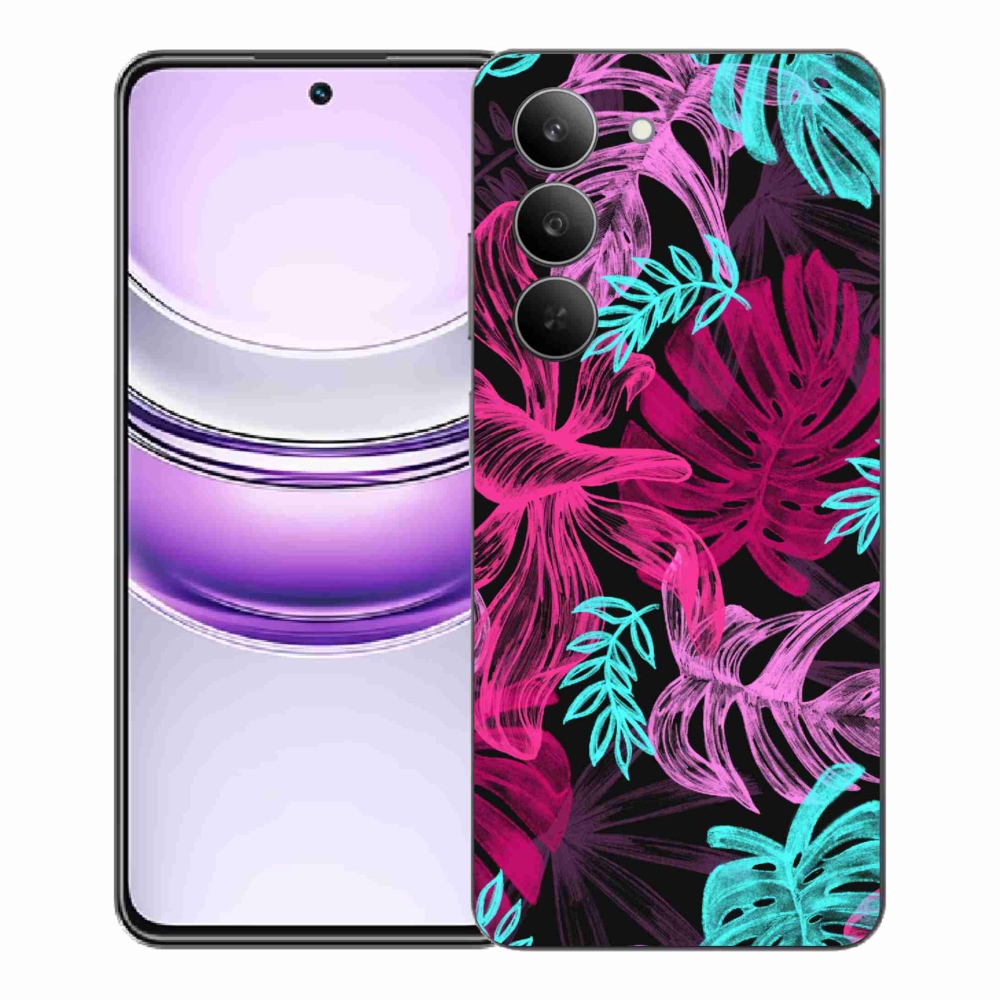 Gelový kryt mmCase na Realme 14x 5G - květiny 1