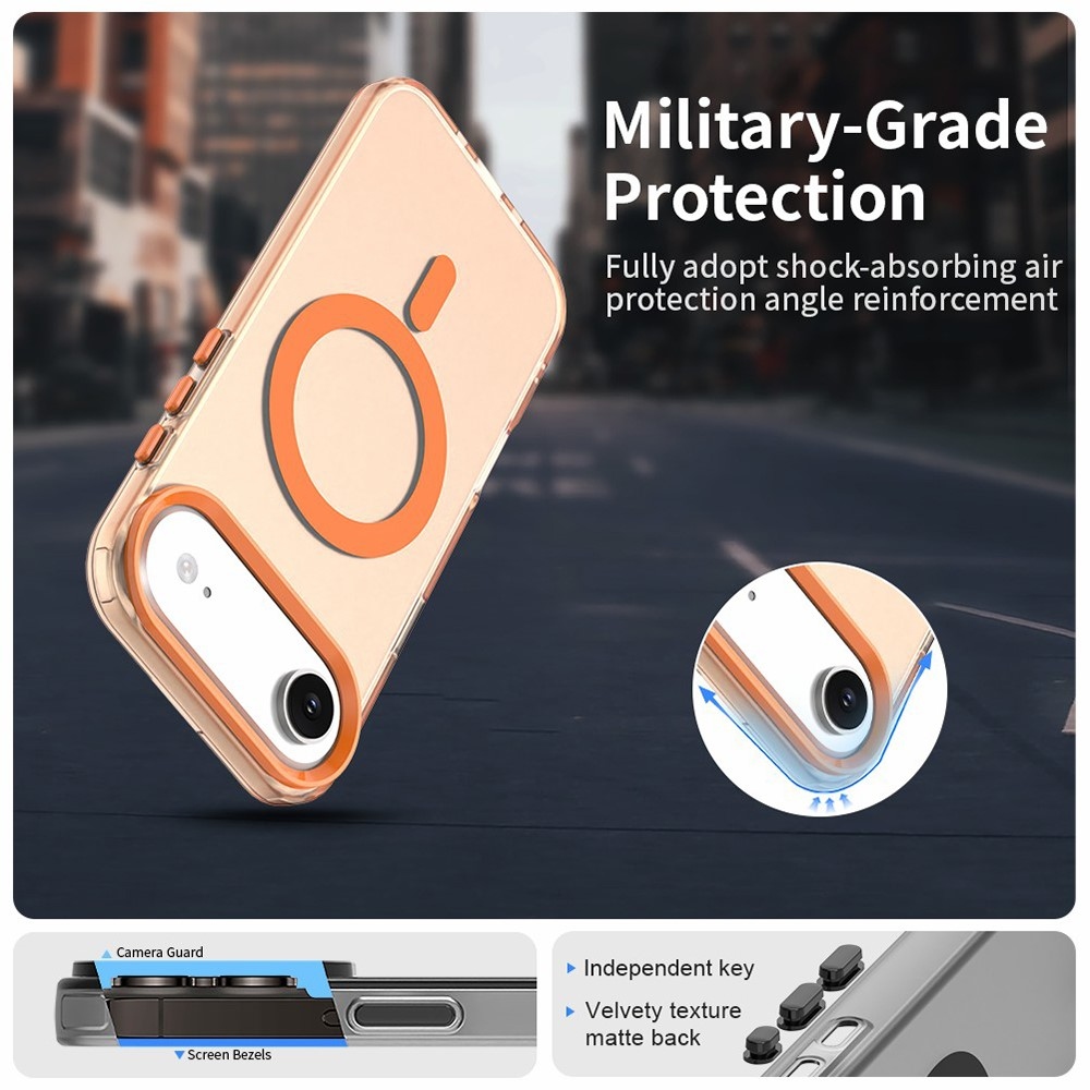 Candy gelový obal MagSafe pro iPhone 17 Air - oranžový