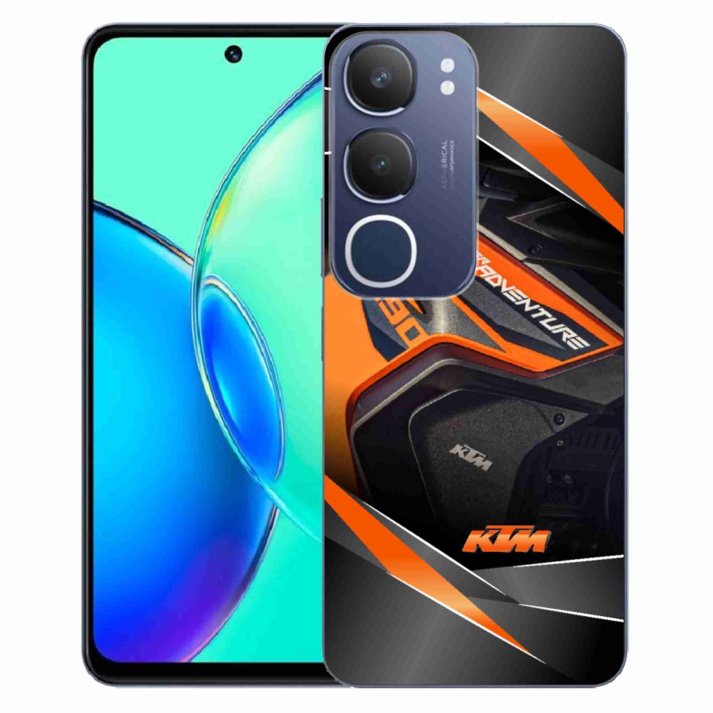 Gelový kryt mmCase na Vivo Y19s - motorka ktm
