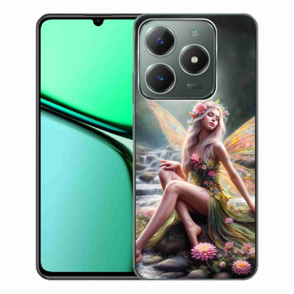 Gelový kryt mmCase na Realme C61 - motýlí žena 1