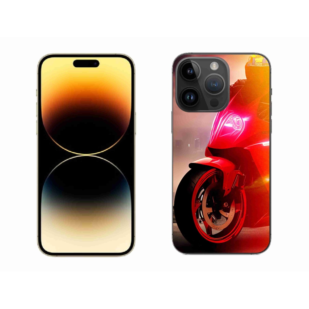 Gelový kryt mmCase na iPhone 14 Pro Max - motorka