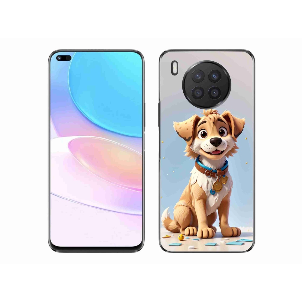 Gelový kryt mmCase na Huawei Nova 8i - kreslené štěně