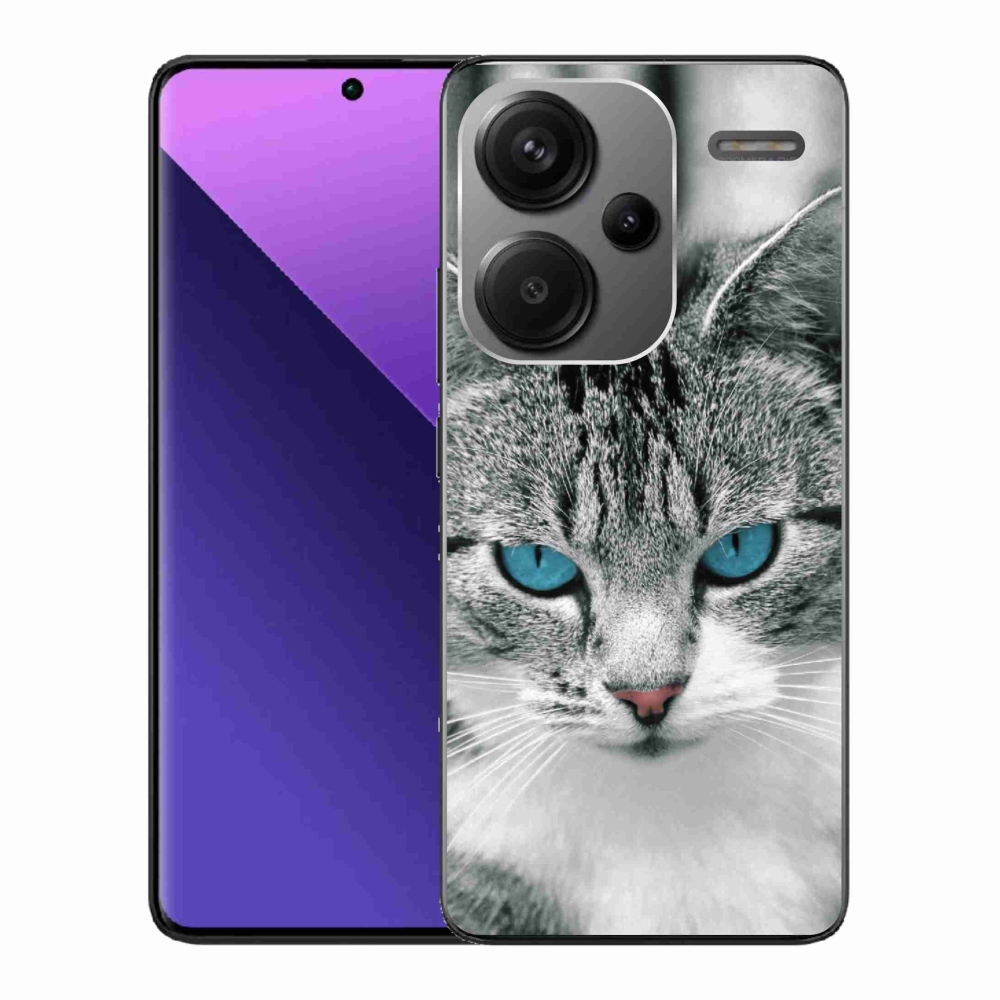 Gelový kryt mmCase na Xiaomi Redmi Note 13 Pro+ 5G - kočičí pohled 1