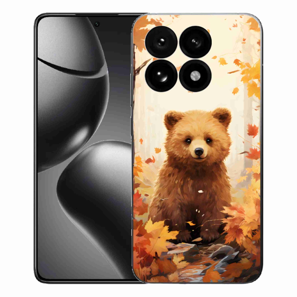 Gelový kryt mmCase na Xiaomi 15T - medvěd v lese