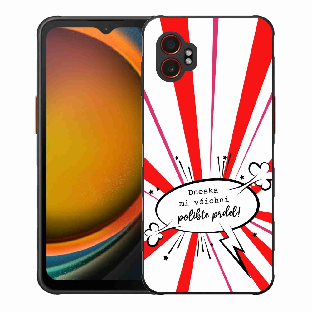 Gelový kryt mmCase na Samsung Galaxy Xcover 7 Pro - vtipný text 15 bílé pozadí