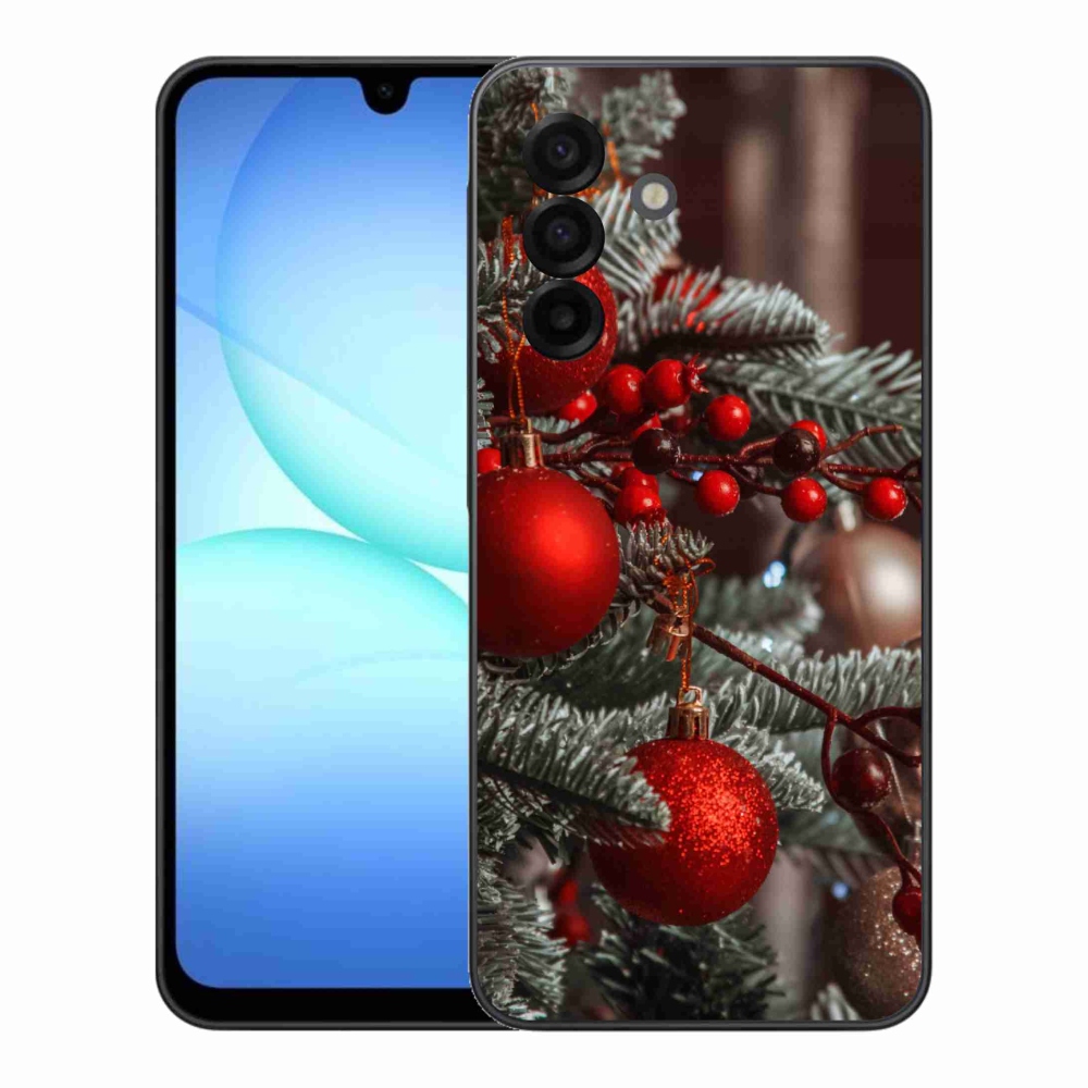Gelový kryt mmCase na Samsung Galaxy A17 5G - vánoční ozdoby 2