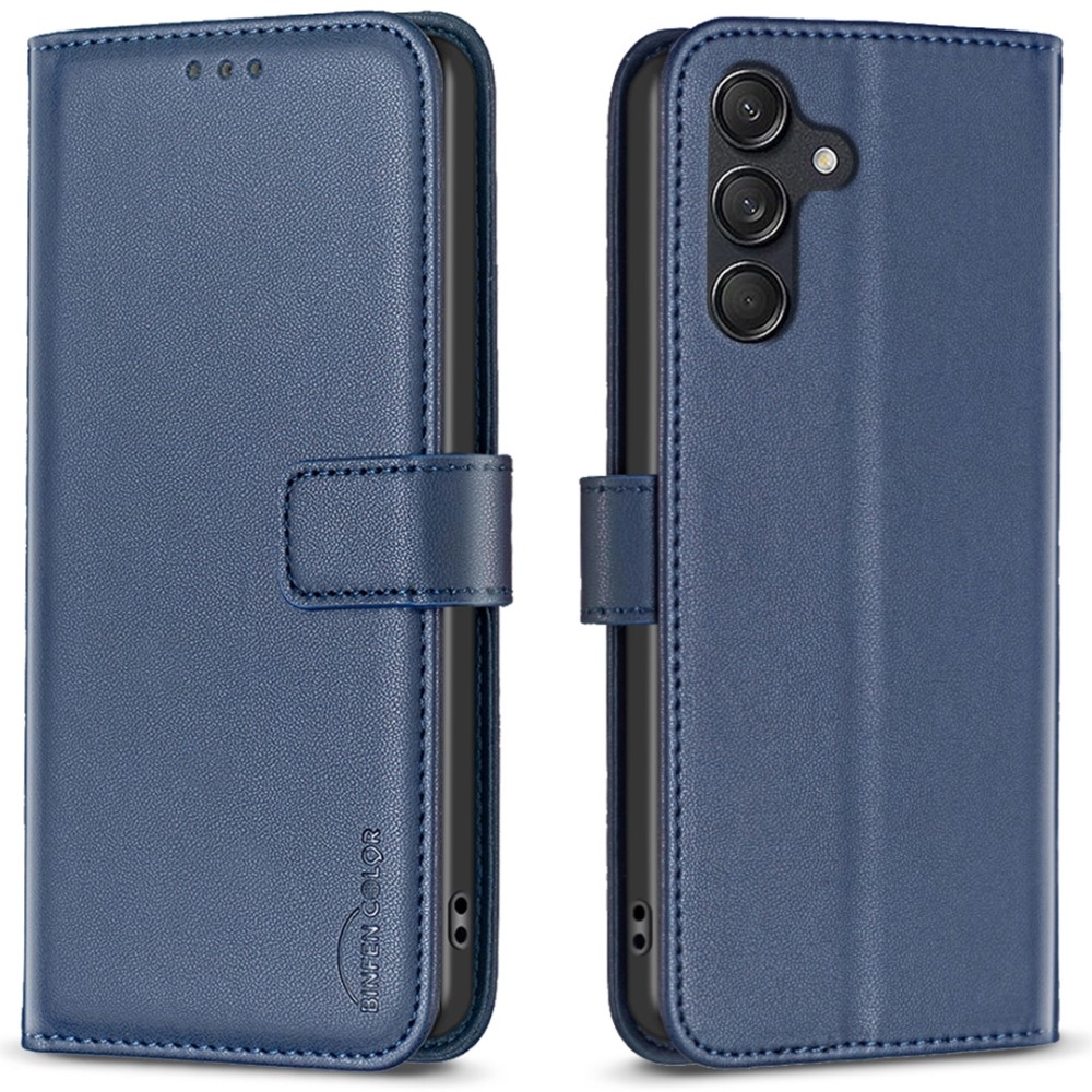 BNF knížkové pouzdro na Samsung Galaxy M55 5G - modré