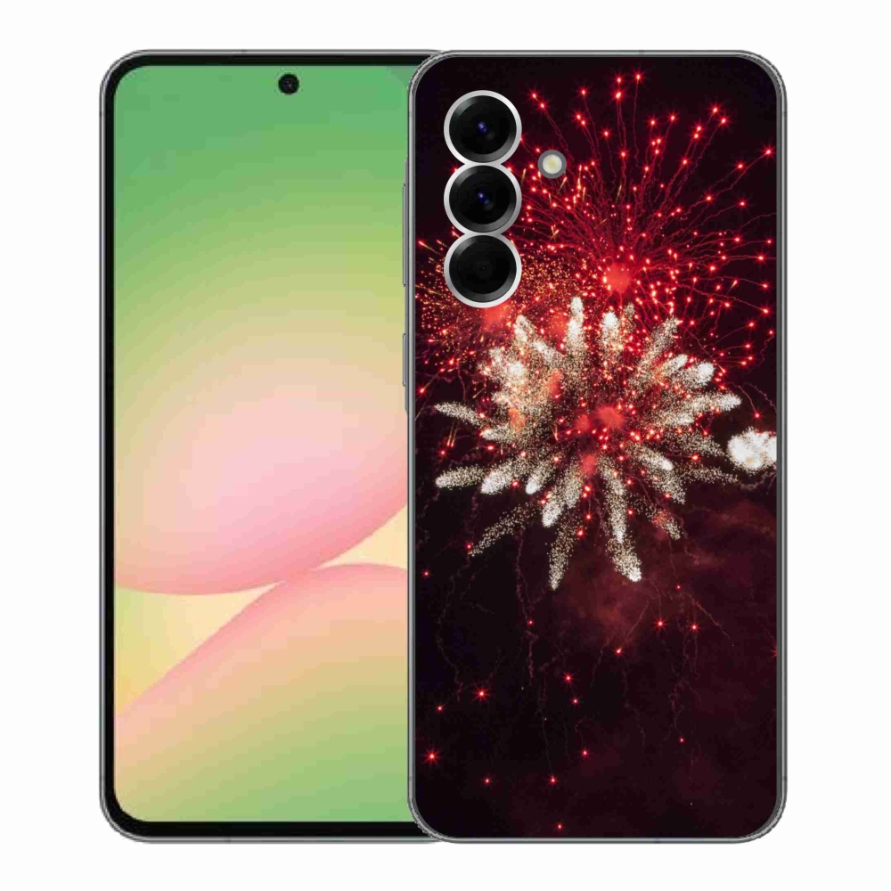 Gelový kryt mmCase na Samsung Galaxy A56 5G - ohňostroj