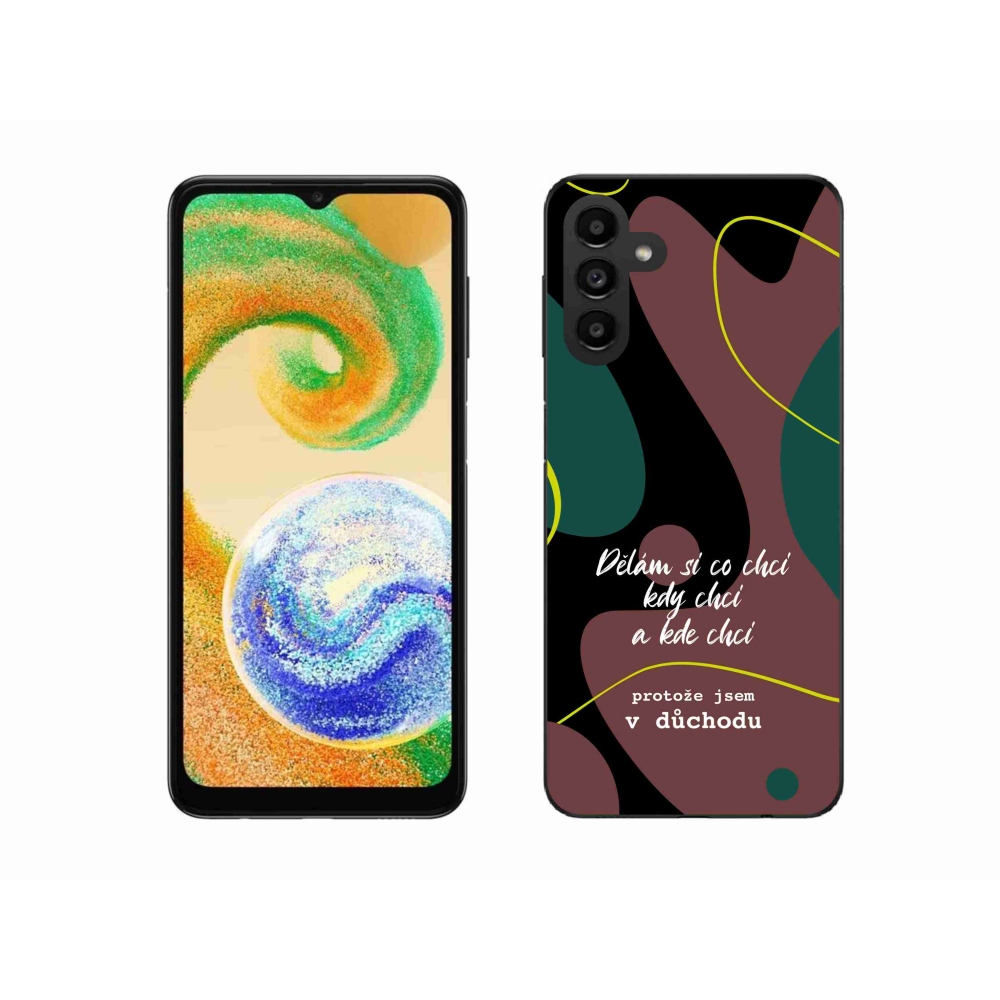 Gelový kryt mmCase na Samsung Galaxy A04s (164.7x76.7x9.1mm) - vtipný text 10 černé pozadí