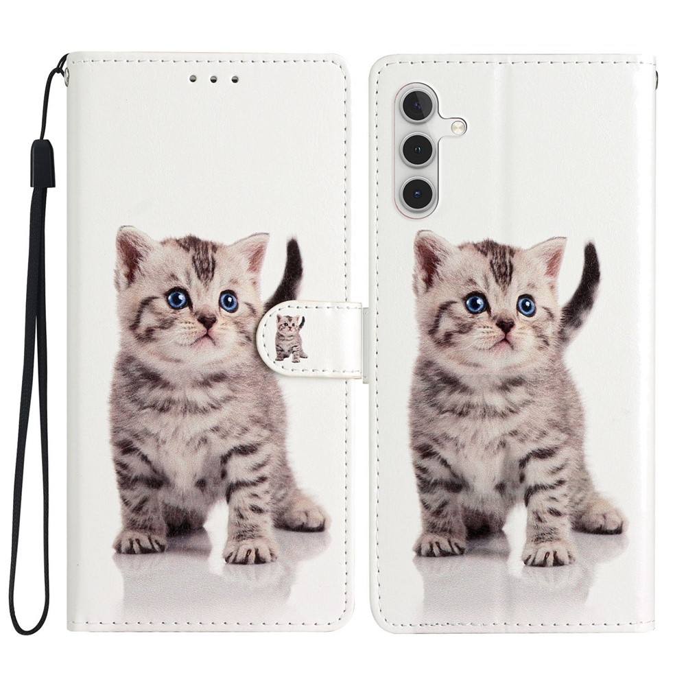 Unique knížkové pouzdro na Samsung Galaxy S25 FE - kotě