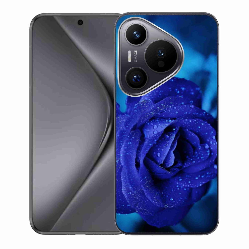 Gelový obal mmCase na Huawei Pura 70 - modrá růže